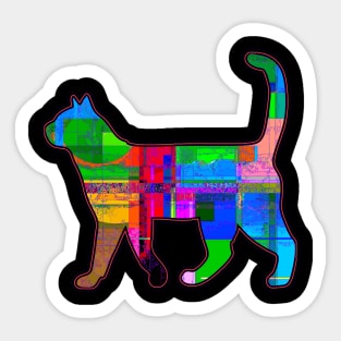 Complicated Cat Stroll Sticker